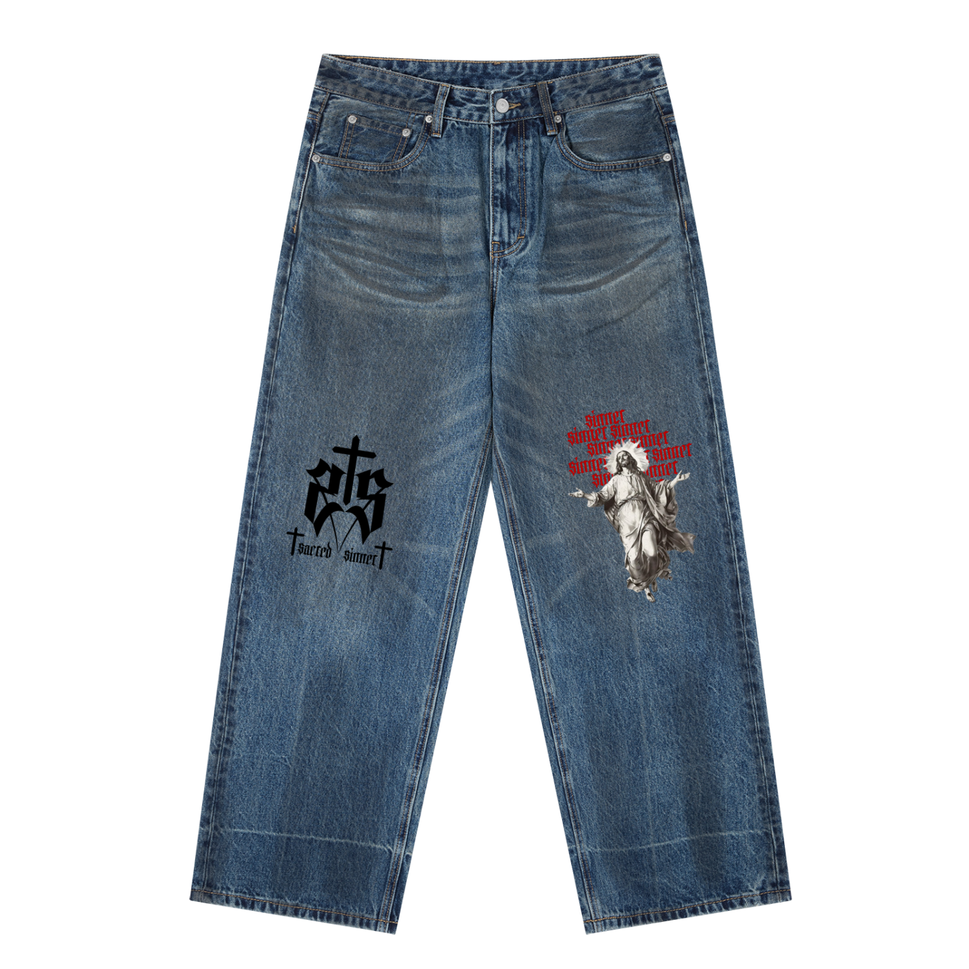 SACRED SINNER BAGGY JEANS