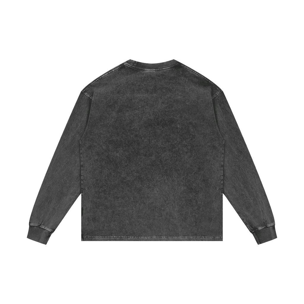 SS BASDAS ACID WASH LONG SLEEVE