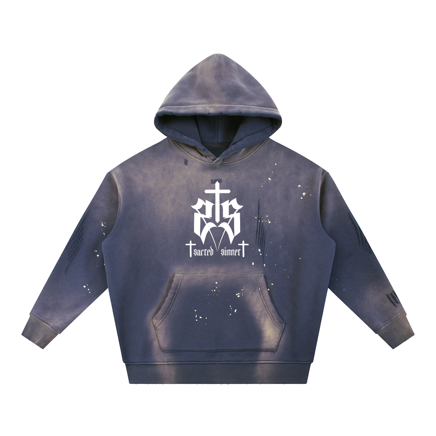 SS BASDAS ACID DISTRESSED HOODIE