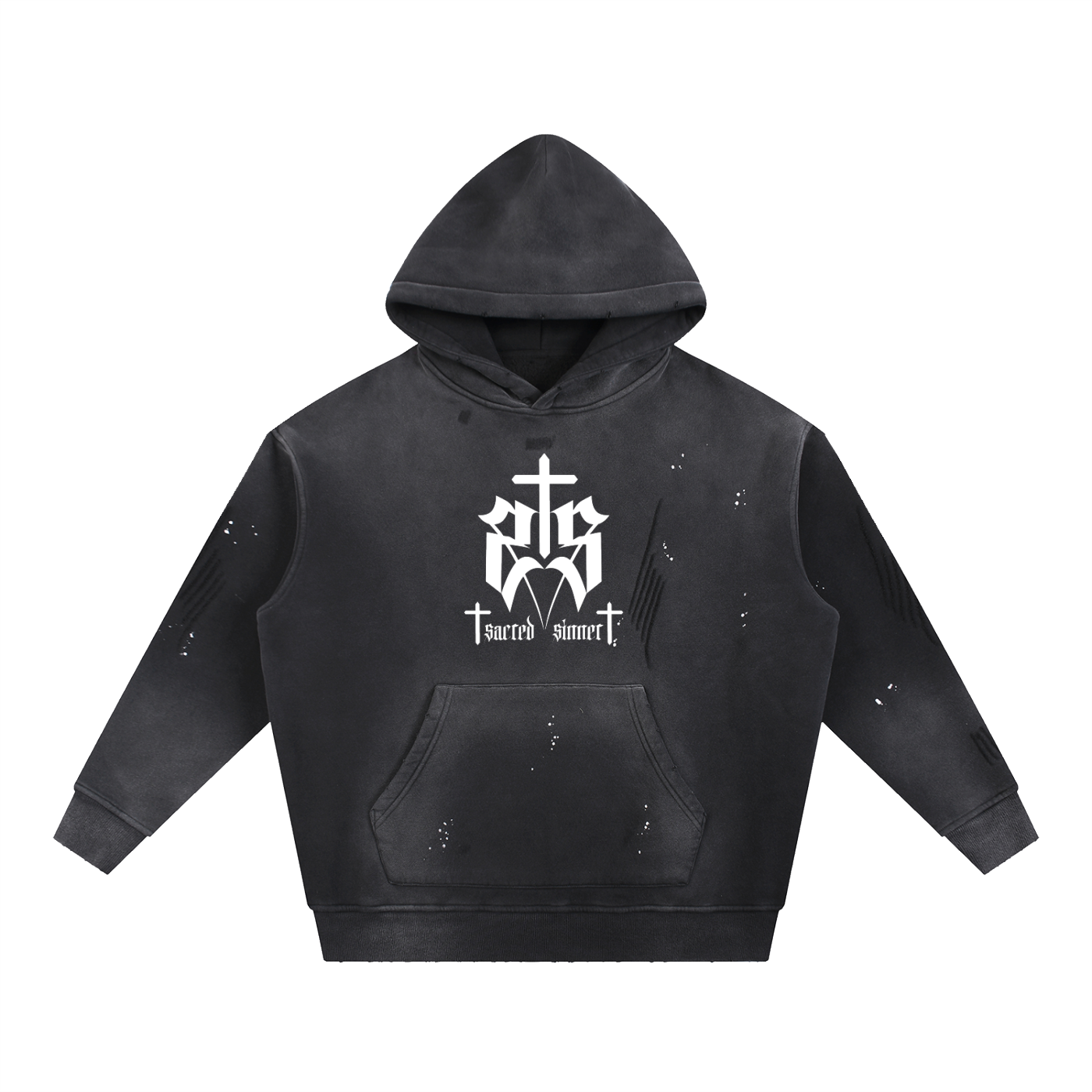 SS BASDAS ACID DISTRESSED HOODIE